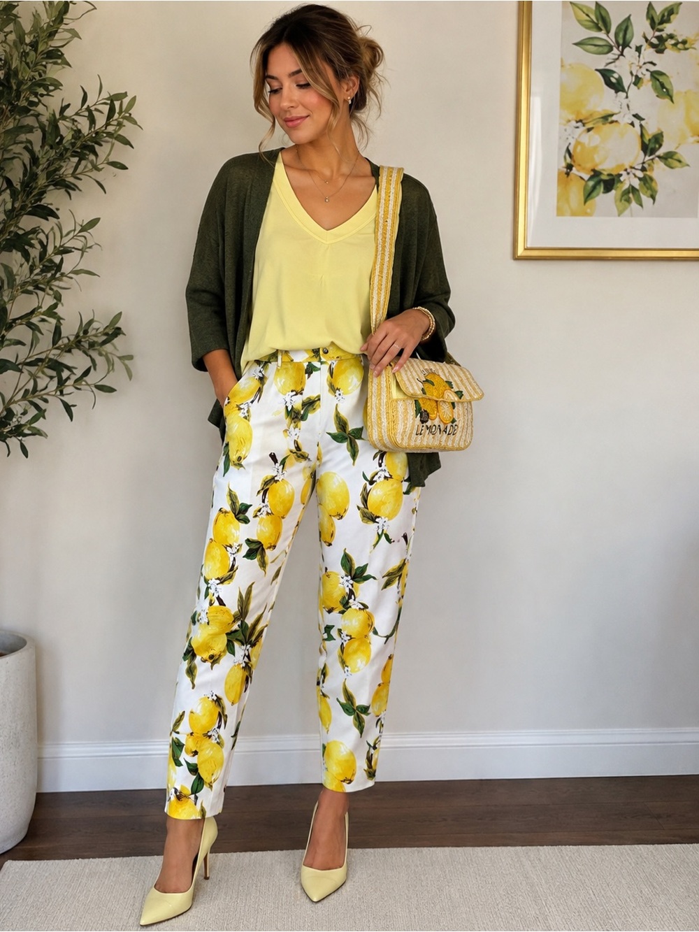 Cute lemon outfit with accessories!